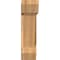 Ekena Millwork Traditional Slat Smooth Bracket w/ Offset Brace, Western Red Cedar, 7 1/2"W x 24"D x 28"H BKT0806X24X28TRA06SWR - alternate 4